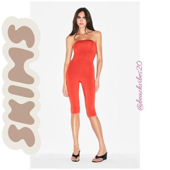 SKIMS Smooth Layers Hight-Waisted Capri/ Smooth Lounge Capri Terra M NWT O-409 - Picture 1 of 5